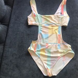 Channel bathing suit